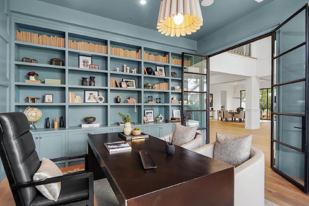 430 S Bundy Drive, Los Angeles, California is a masterpiece of both design and function on a rare half-acre lot blending sophisticated East Coast style and modern California flair.