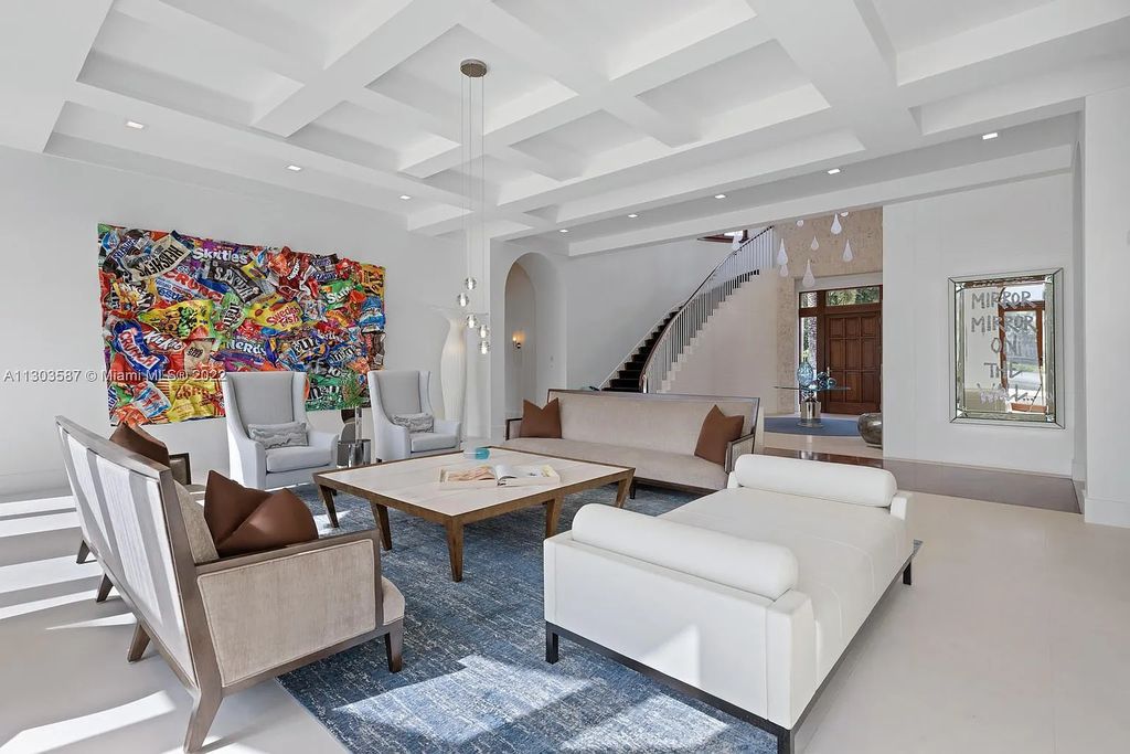 8808 Twin Lake Drive, Boca Raton, Florida is a classic Mediterranean waterfront estate with modern influences located in exclusive gated community of Long Lake Estates situated on 1.1 acres on the best cul-de-sac point lot with southern exposure and 300 ft of waterfrontage.