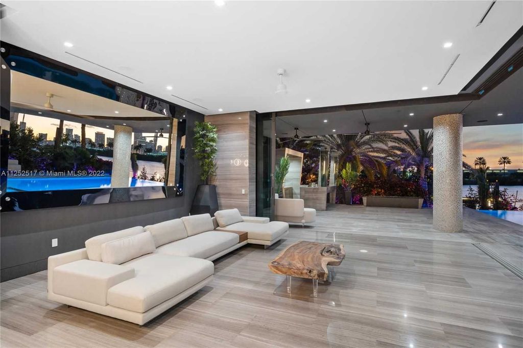 158 Palm Avenue, Miami Beach, Florida is a new construction masterpiece in one of the most coveted Miami Beach gated communities with 100' water frontage, stunning bay and skyline views.