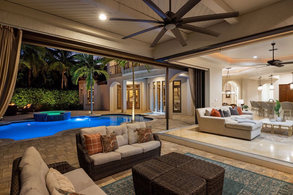 2539 Escada Court, Naples, Florida is a custom-built estate just minutes to world class beaches, shopping and fine dining with picturesque pool and lake views from just about every room.
