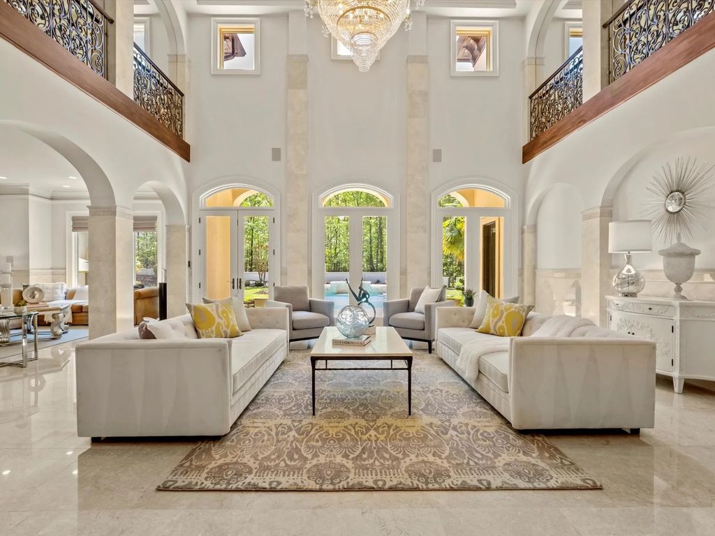 The Home in Charlotte is an impressive Mediterranean estate with breathtaking architectural details, now available for sale. This home located at 16460 Marvin Rd, Charlotte, North Carolina
