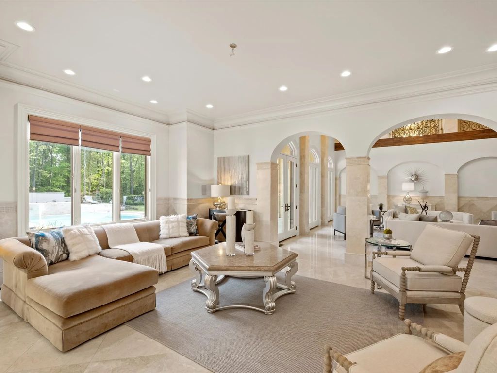 The Home in Charlotte is an impressive Mediterranean estate with breathtaking architectural details, now available for sale. This home located at 16460 Marvin Rd, Charlotte, North Carolina