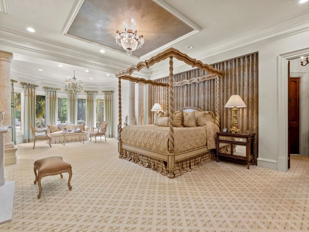 The Home in Charlotte is an impressive Mediterranean estate with breathtaking architectural details, now available for sale. This home located at 16460 Marvin Rd, Charlotte, North Carolina