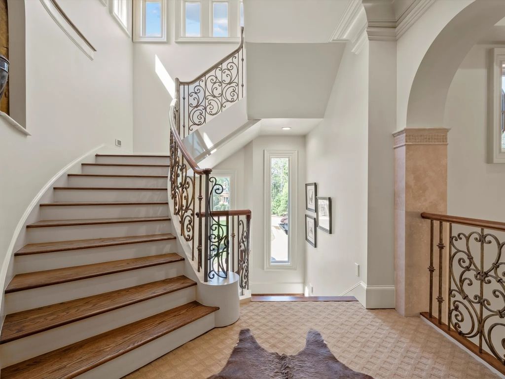 The Home in Charlotte is an impressive Mediterranean estate with breathtaking architectural details, now available for sale. This home located at 16460 Marvin Rd, Charlotte, North Carolina