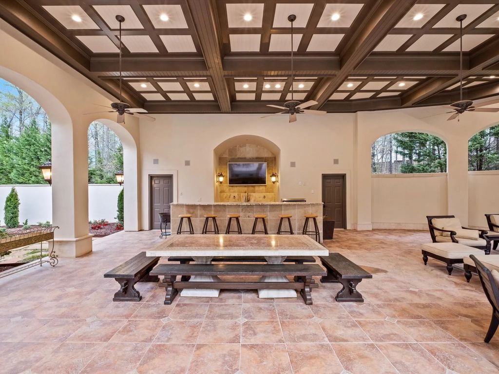 The Home in Charlotte is an impressive Mediterranean estate with breathtaking architectural details, now available for sale. This home located at 16460 Marvin Rd, Charlotte, North Carolina