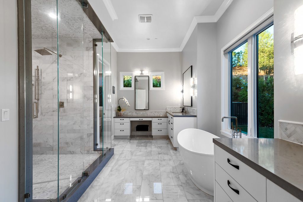 1781 Miller Ranch Drive, Thousand Oaks, California is an epic single story estate with resort quality grounds are simply perfect boasting a full sized basketball court, custom pool and spa.