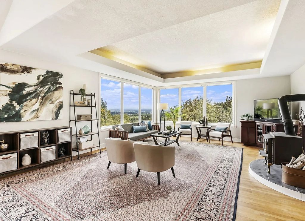 The Estate in Portland is a luxurious home commanding breathtaking panoramic views of 3 mountains now available for sale. This home located at 17010 NW Sheltered Nook Rd, Portland, Oregon; offering 06 bedrooms and 06 bathrooms with 7,719 square feet of living spaces.