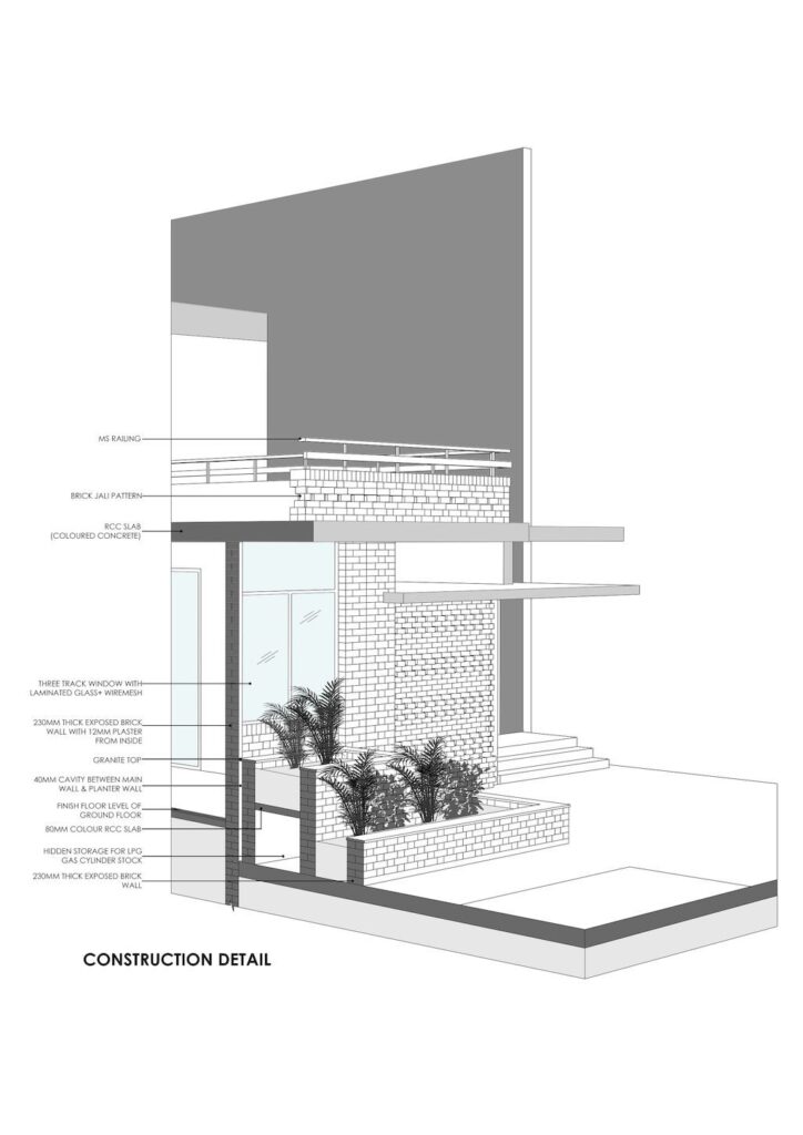 Ishtika Aalaya Residence Chic Brick House by Studio Built Environment 10
