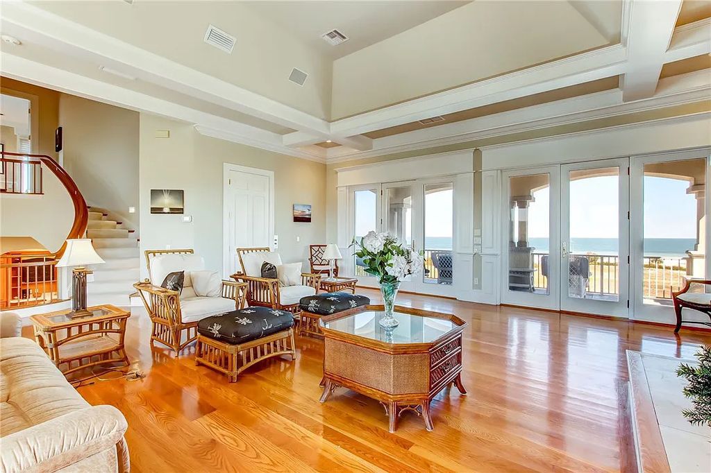 27 Ocean Club Drive, Fernandina Beach, Florida is an extraordinary oceanfront home is located on Ocean Club Drive, one of the most prestigious streets in NE Florida capturing spectacular views of the Atlantic Ocean.