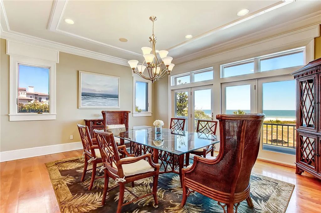 27 Ocean Club Drive, Fernandina Beach, Florida is an extraordinary oceanfront home is located on Ocean Club Drive, one of the most prestigious streets in NE Florida capturing spectacular views of the Atlantic Ocean.