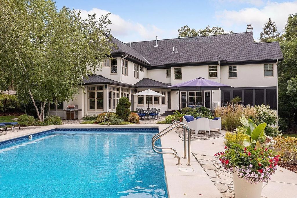 The Property in Edina is Thoughtfully nicknamed “Little Tuscany” the combination of luscious landscaping, golf course views and entertainment area, now available for sale. This home located at 27 Circle W, Edina, Minnesota