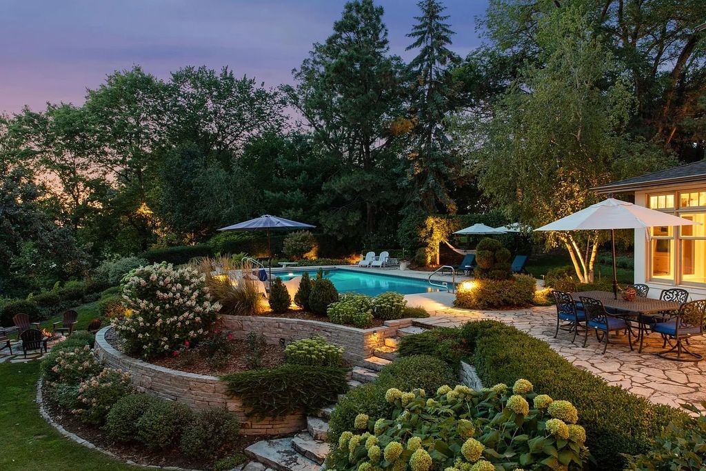 The Property in Edina is Thoughtfully nicknamed “Little Tuscany” the combination of luscious landscaping, golf course views and entertainment area, now available for sale. This home located at 27 Circle W, Edina, Minnesota