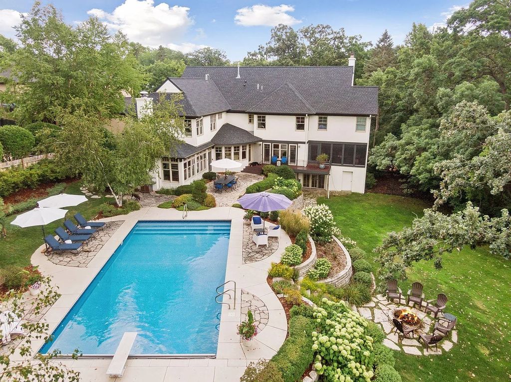 The Property in Edina is Thoughtfully nicknamed “Little Tuscany” the combination of luscious landscaping, golf course views and entertainment area, now available for sale. This home located at 27 Circle W, Edina, Minnesota