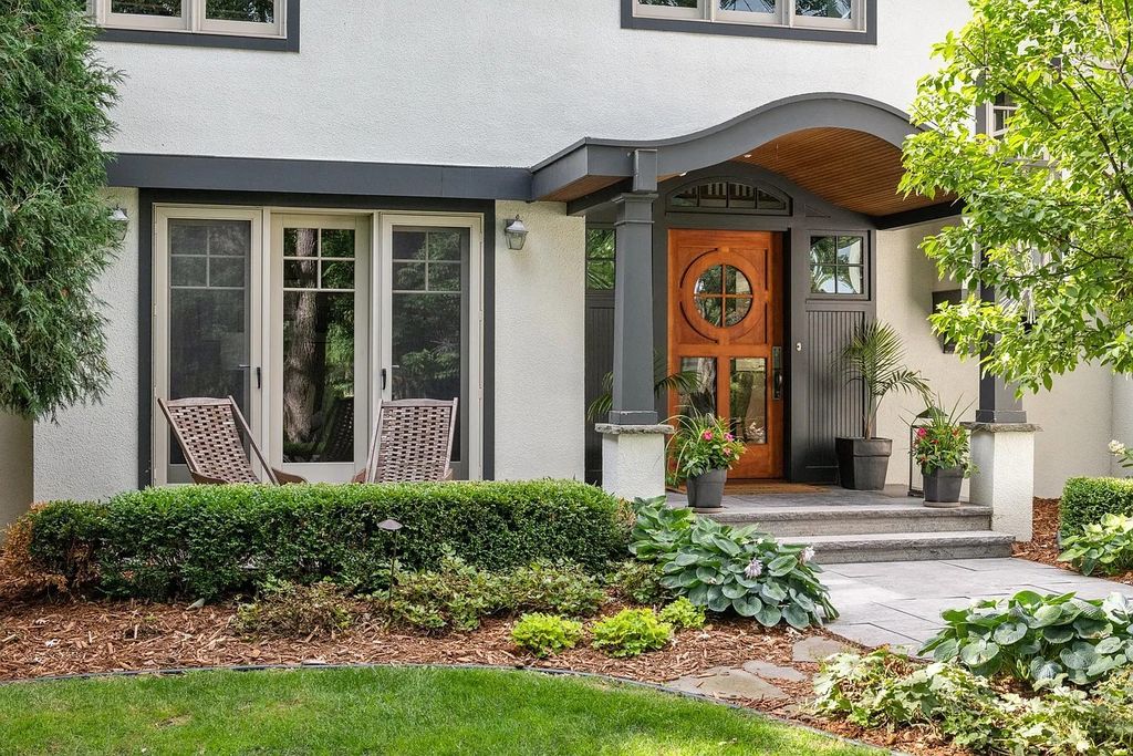 The Property in Edina is Thoughtfully nicknamed “Little Tuscany” the combination of luscious landscaping, golf course views and entertainment area, now available for sale. This home located at 27 Circle W, Edina, Minnesota