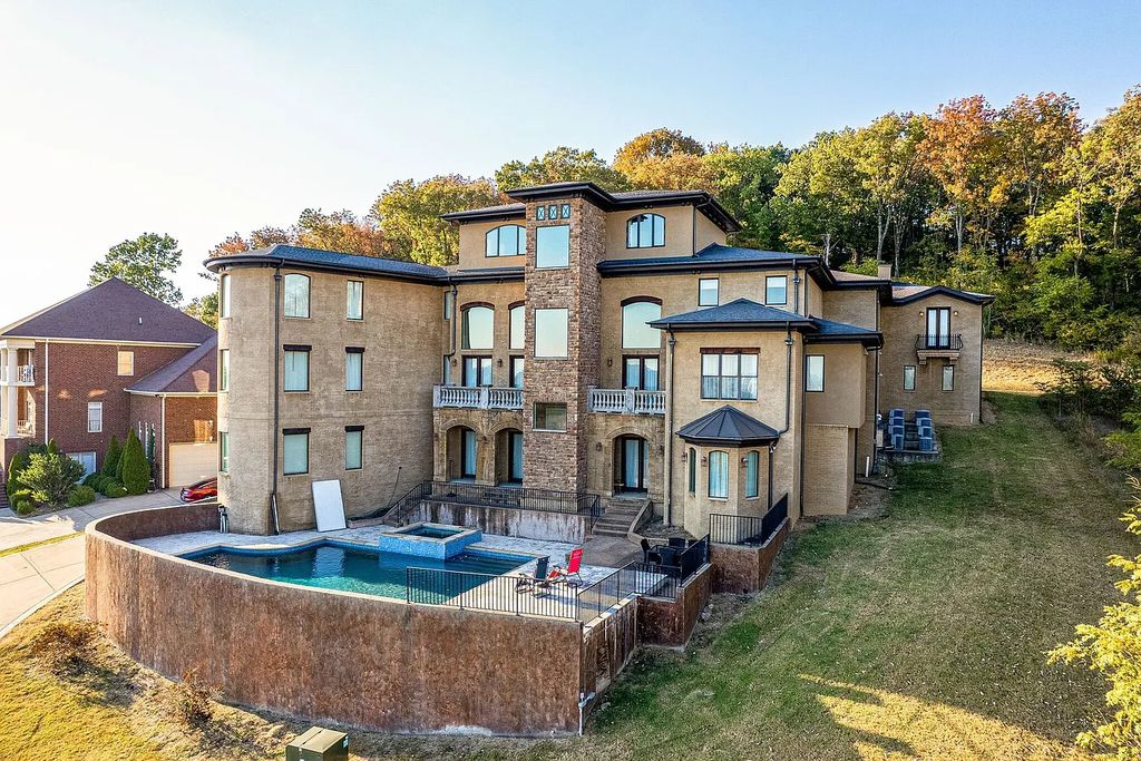 The Home in Nashville is equipped with designer finishes and custom features and elevator service for all 3 floors & basement, now available for sale. This home located at 3412 Fairmeade Dr, Nashville, Tennessee