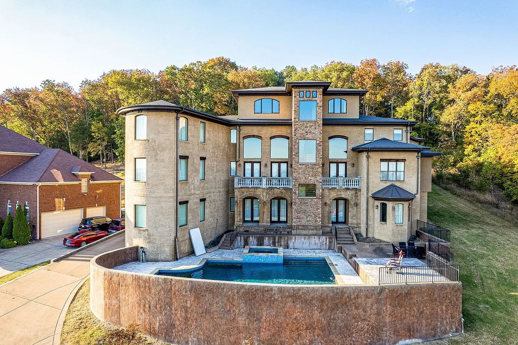 The Home in Nashville is equipped with designer finishes and custom features and elevator service for all 3 floors & basement, now available for sale. This home located at 3412 Fairmeade Dr, Nashville, Tennessee