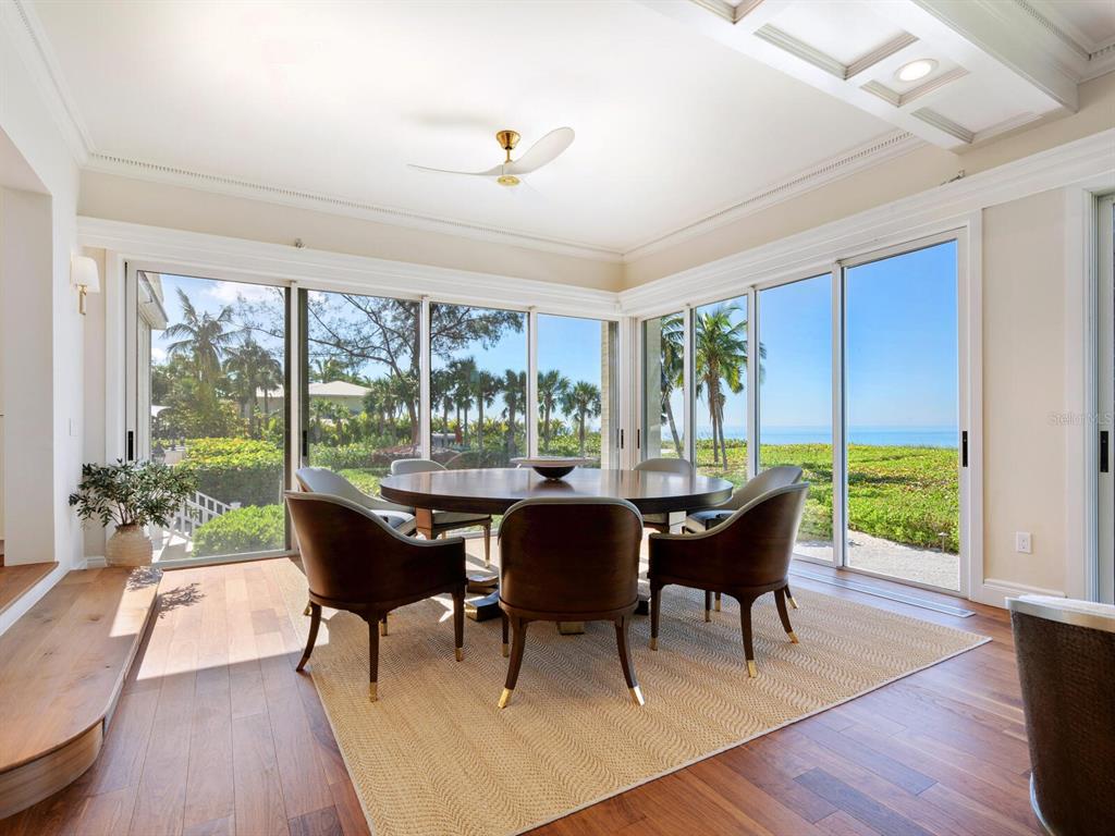 8218 Sanderling Rd, Sarasota, Florida is a private resort-like compound with over 300 feet of direct beachfront rests on over 4-acres between the tranquil blue Gulf of Mexico waters and the quiet banks of Heron Lagoon in the Sanderling Club.