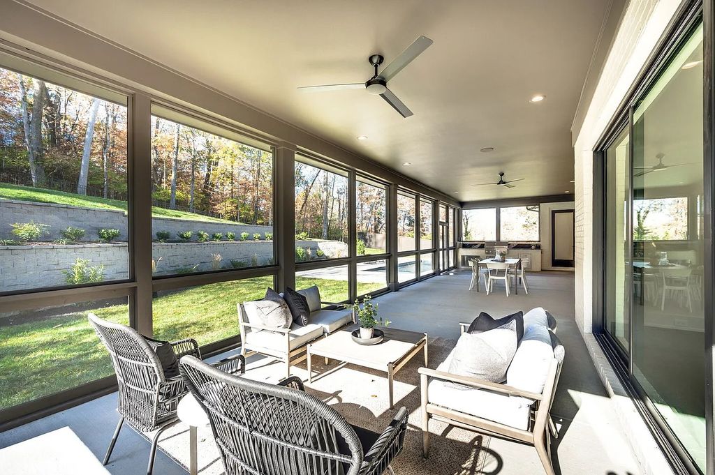 The House in Nashville has a main level master, secondary bedroom, and office along with all the elegant modern touches, now available for sale. This home located at 6523 Currywood Dr, Nashville, Tennessee