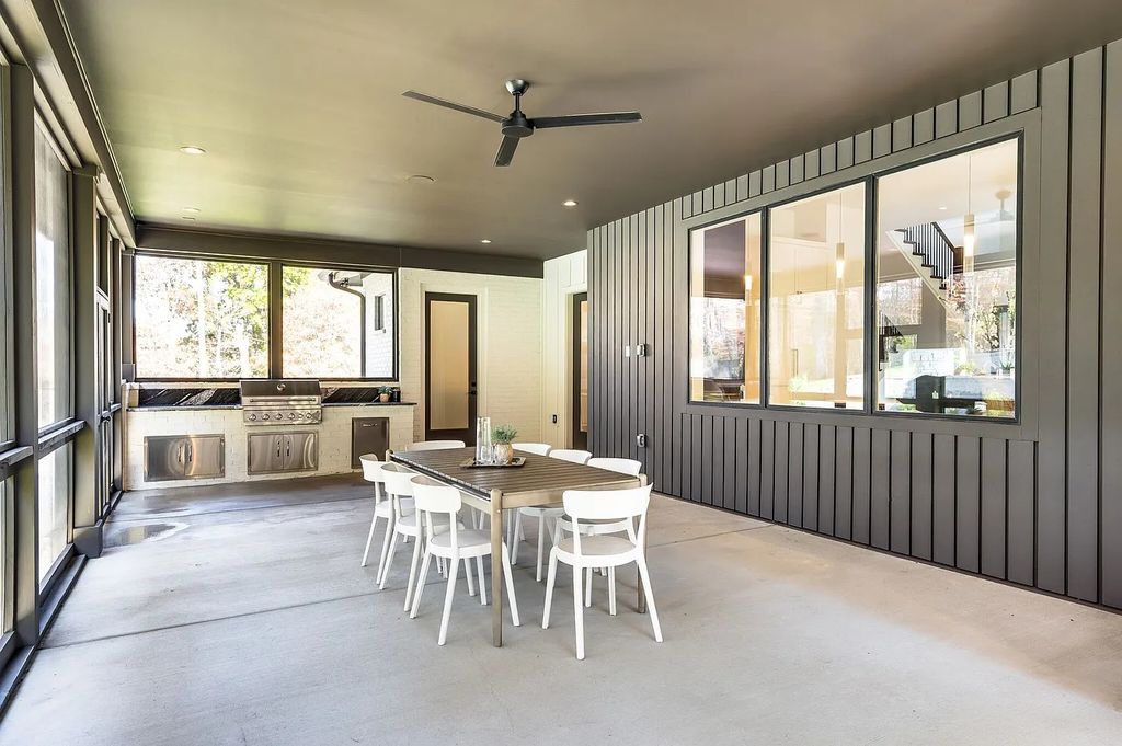 The House in Nashville has a main level master, secondary bedroom, and office along with all the elegant modern touches, now available for sale. This home located at 6523 Currywood Dr, Nashville, Tennessee