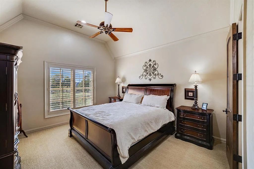 1101 E Hickory Hill Road, Argyle, Texas is a meticulous estate with amazing amenities including 4 fireplaces, climate-controlled wine room accommodates 250-300 bottles, exercise room, guest suite, game room, poker room, media room.