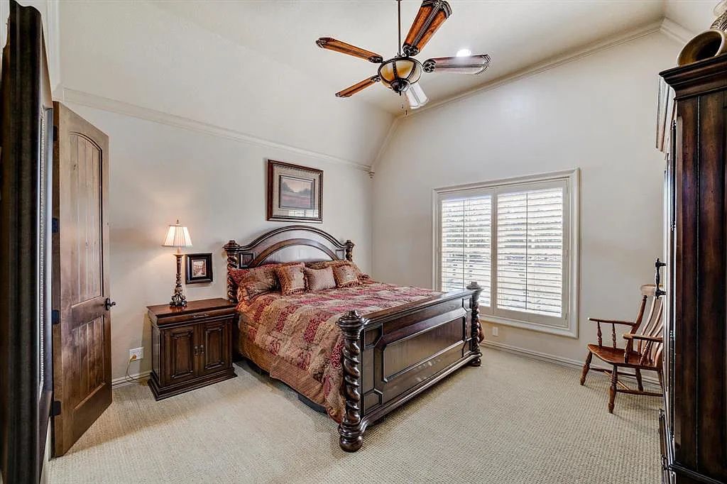 1101 E Hickory Hill Road, Argyle, Texas is a meticulous estate with amazing amenities including 4 fireplaces, climate-controlled wine room accommodates 250-300 bottles, exercise room, guest suite, game room, poker room, media room.