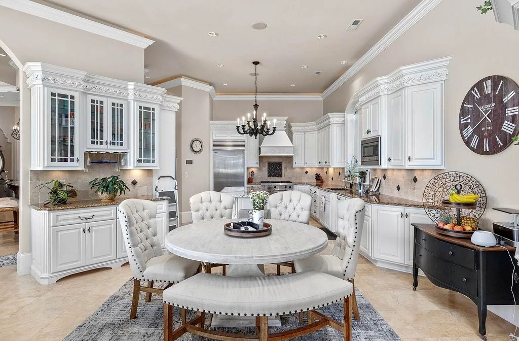 The House in Myrtle Beach is situated on 0.57 acres of land, which includes more than 200 feet of golf course and lakefront views, now available for sale. This home located at 1495 Scala Ct, Myrtle Beach, South Carolina