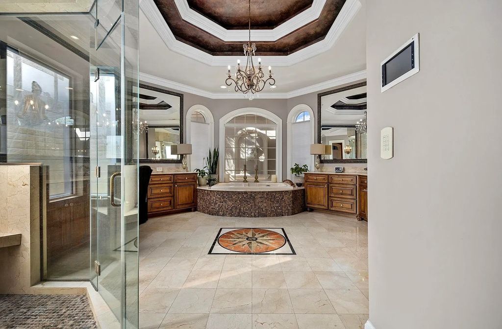 The House in Myrtle Beach is situated on 0.57 acres of land, which includes more than 200 feet of golf course and lakefront views, now available for sale. This home located at 1495 Scala Ct, Myrtle Beach, South Carolina