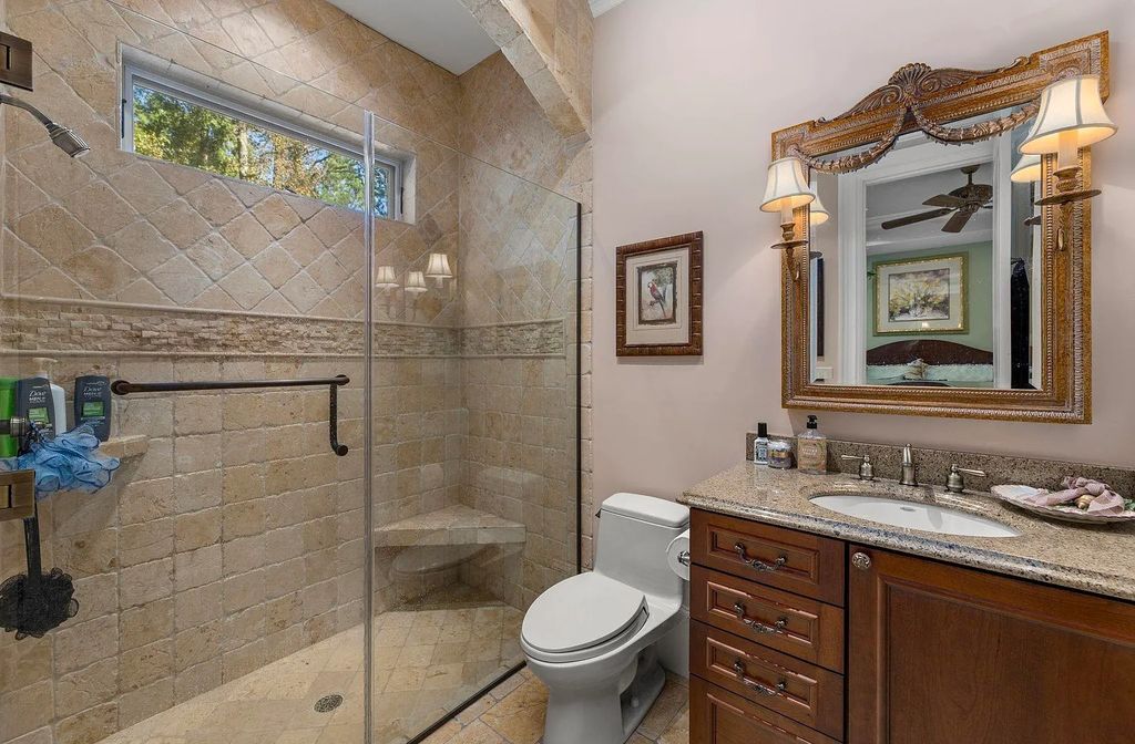 The House in Myrtle Beach is situated on 0.57 acres of land, which includes more than 200 feet of golf course and lakefront views, now available for sale. This home located at 1495 Scala Ct, Myrtle Beach, South Carolina