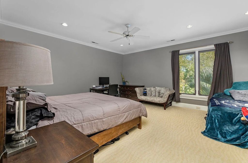 The House in Myrtle Beach is situated on 0.57 acres of land, which includes more than 200 feet of golf course and lakefront views, now available for sale. This home located at 1495 Scala Ct, Myrtle Beach, South Carolina