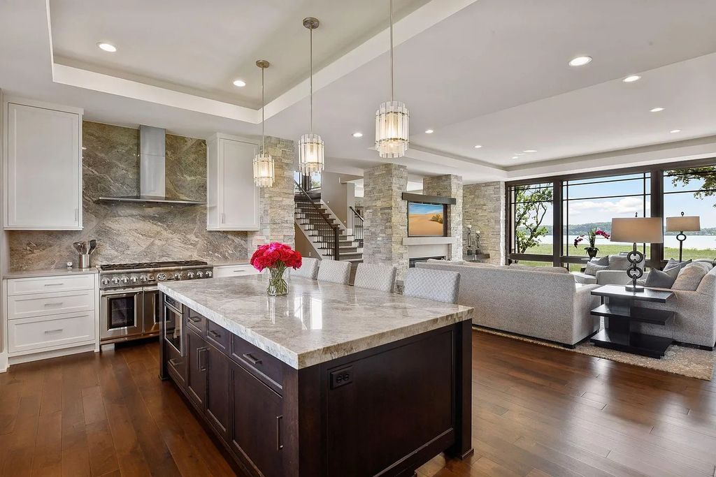 The Home in Excelsior is built by the most awarded architectural designer and builder in the state - Charles Cudd Co, now available for sale. This home located at 3776 Woodland Cove Pkwy, Excelsior, Minnesota