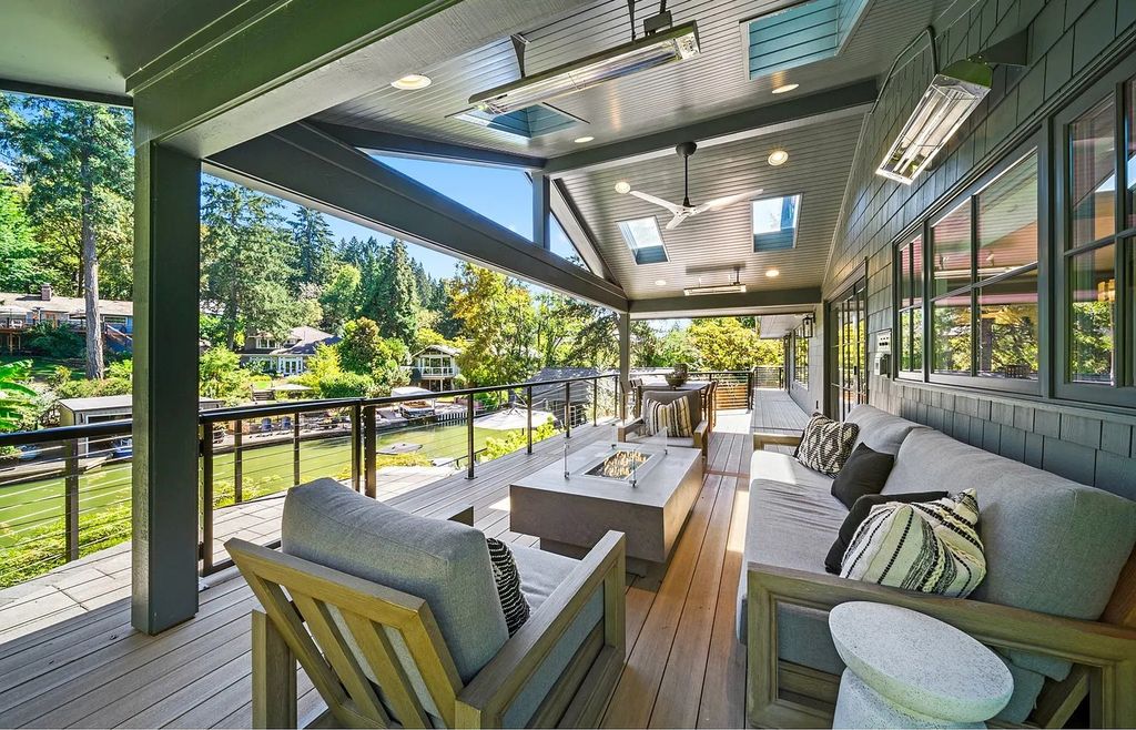 The Estate in Lake Oswego is a luxurious home ideally located on a rare waterfront cul-de-sac with backyard now available for sale. This home located at 17435 Wren Ct, Lake Oswego, Oregon; offering 04 bedrooms and 05 bathrooms with 10,454 square feet of land.