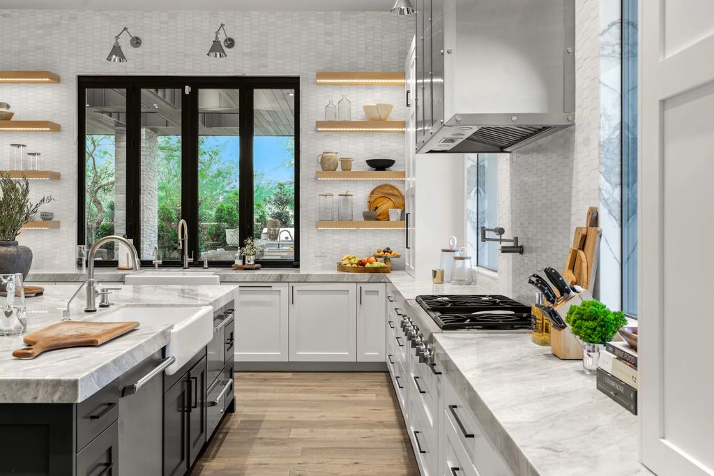 The Las Vegas Estate, a magnificent property has been completely redesigned with the finest quality finishes sitting on a half acre behind the guarded gates of Indigo in The Ridges is now available for sale. This home located at 42 Crested Cloud Way, Las Vegas, Nevada