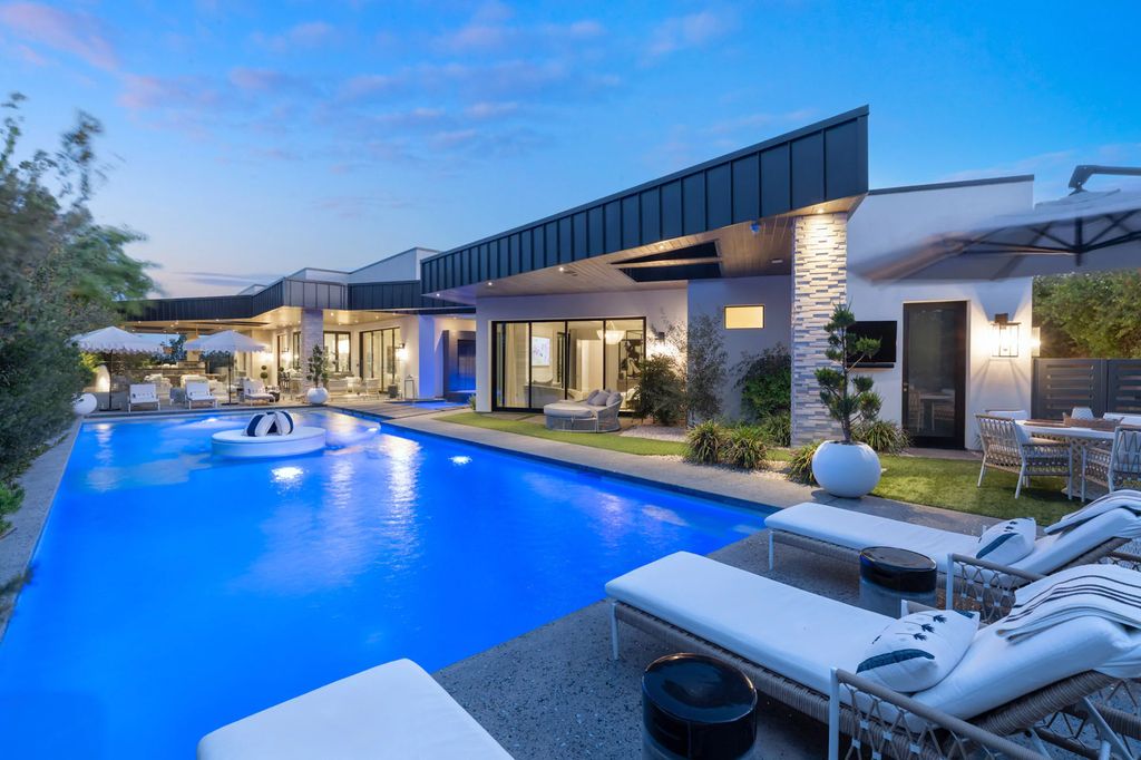 The Las Vegas Estate, a magnificent property has been completely redesigned with the finest quality finishes sitting on a half acre behind the guarded gates of Indigo in The Ridges is now available for sale. This home located at 42 Crested Cloud Way, Las Vegas, Nevada