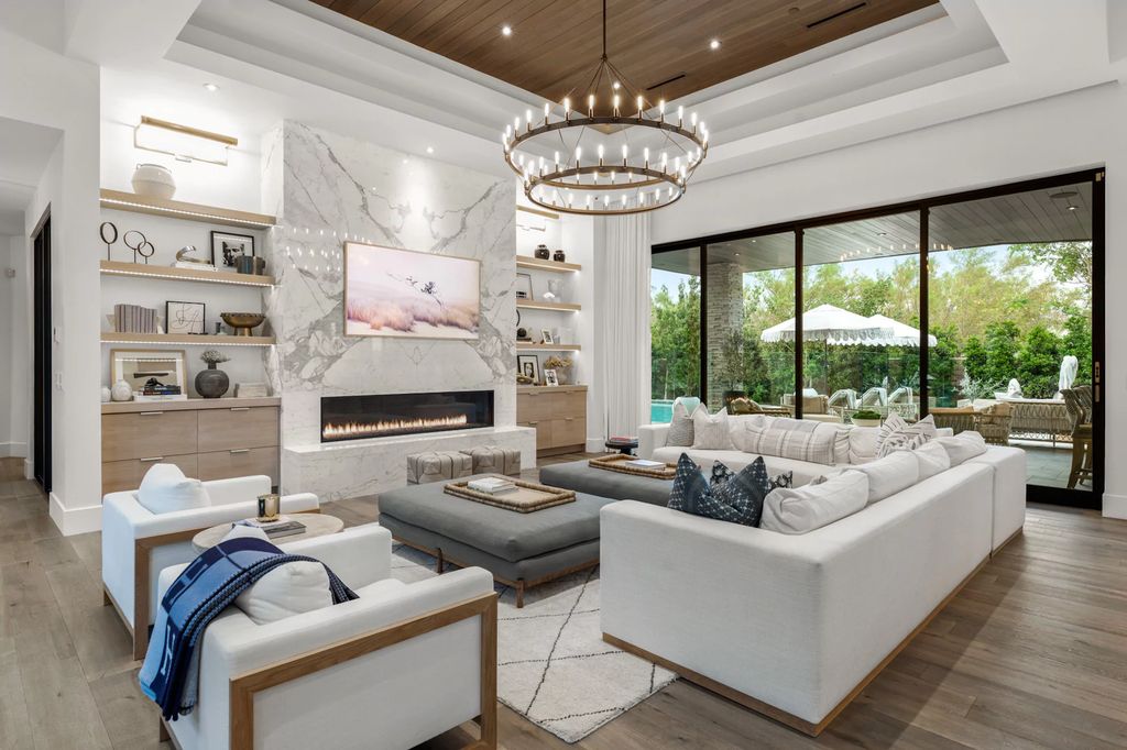 The Las Vegas Estate, a magnificent property has been completely redesigned with the finest quality finishes sitting on a half acre behind the guarded gates of Indigo in The Ridges is now available for sale. This home located at 42 Crested Cloud Way, Las Vegas, Nevada