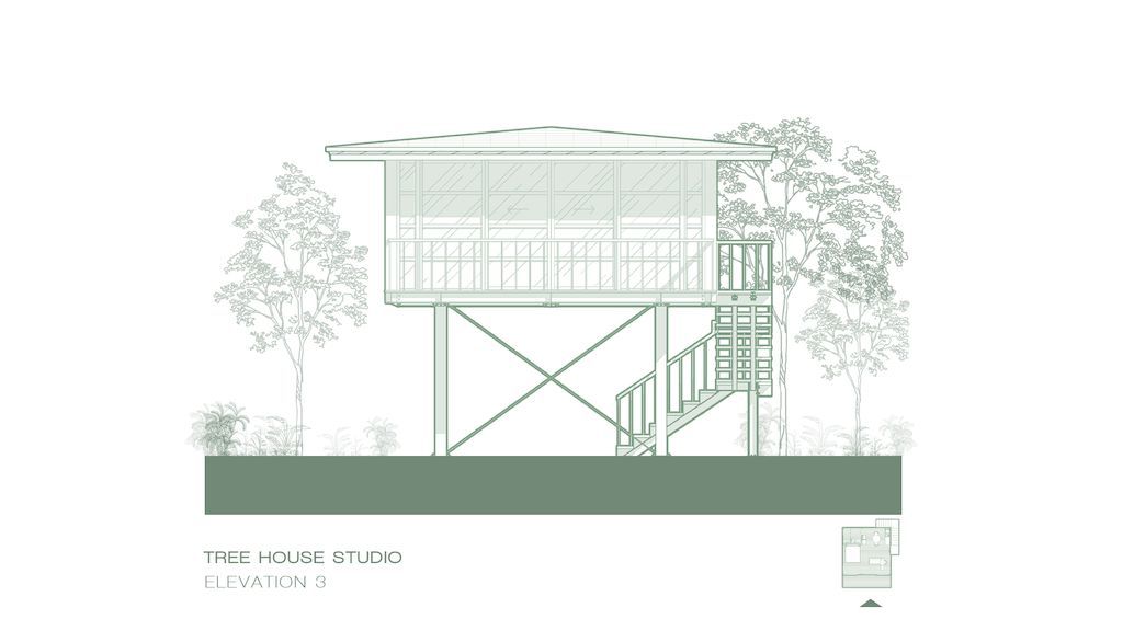 Treehouse Studio Treads Lightly on Lush Landscape of Bali by Stilt Studios 19