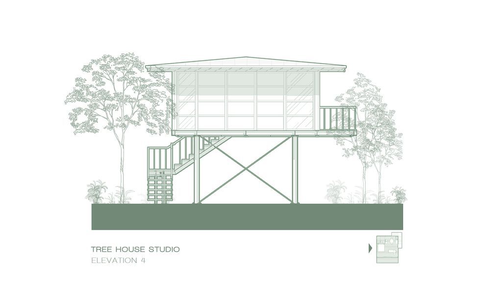 Treehouse Studio Treads Lightly on Lush Landscape of Bali by Stilt Studios 20
