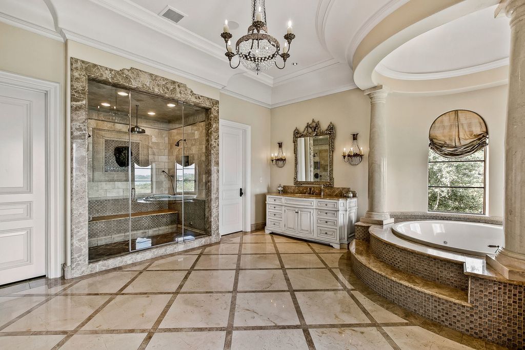 12400 Cedar Street, Austin, Texas is an uniquely magnificent estate situated on 21+ hillside acres of prime south shore lakefront property boasting unobstructed and panoramic elevated views of Lake Travis. 
