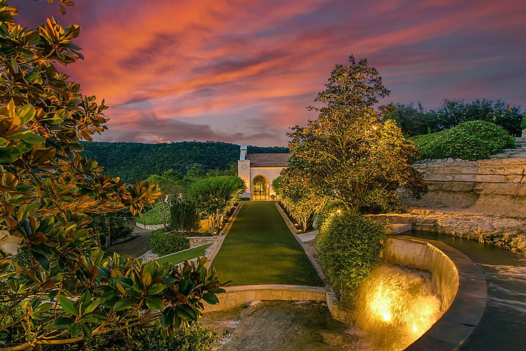 12400 Cedar Street, Austin, Texas is an uniquely magnificent estate situated on 21+ hillside acres of prime south shore lakefront property boasting unobstructed and panoramic elevated views of Lake Travis. 