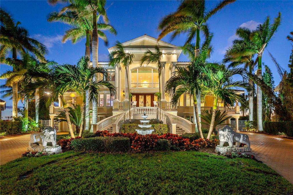 6199 54th St S, Saint Petersburg, Florida is a waterfront estate was designed to enjoy entertaining and outdoor living with expansive waterfront decks to experience a seamless indoor outdoor living with waterfall surrounded by mature privacy landscape.