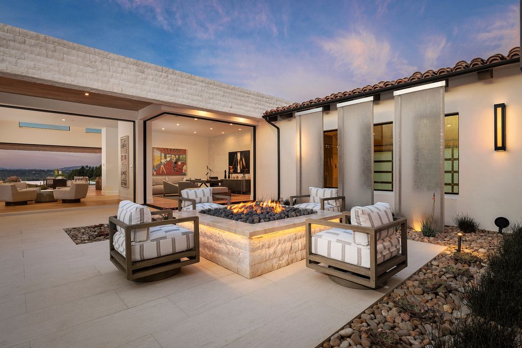 5940 Ladys Secret Drive, Rancho Santa Fe, California is a brand new estate tucked away in a convenient and prestigious gated community and sitting on a premier 2.43 acre site boasting the epitome of Resort Living.