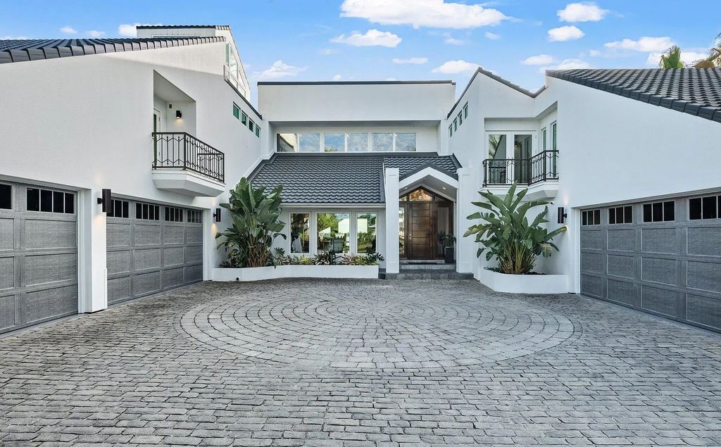 4600 Bay Point Road, Panama City Beach, Florida, is an exceptionally luxurious home with a Tropical Poolside Oasis with smart furnishings, soaring vaulted wood beam ceilings, a curving staircase, and an expansive living room featuring a well-appointed fireplace and triple French doors that lead to the elevated deck. This Home in Panama City Beach offers 6 bedrooms and 8 bathrooms with over 6.000 square feet of living spaces.