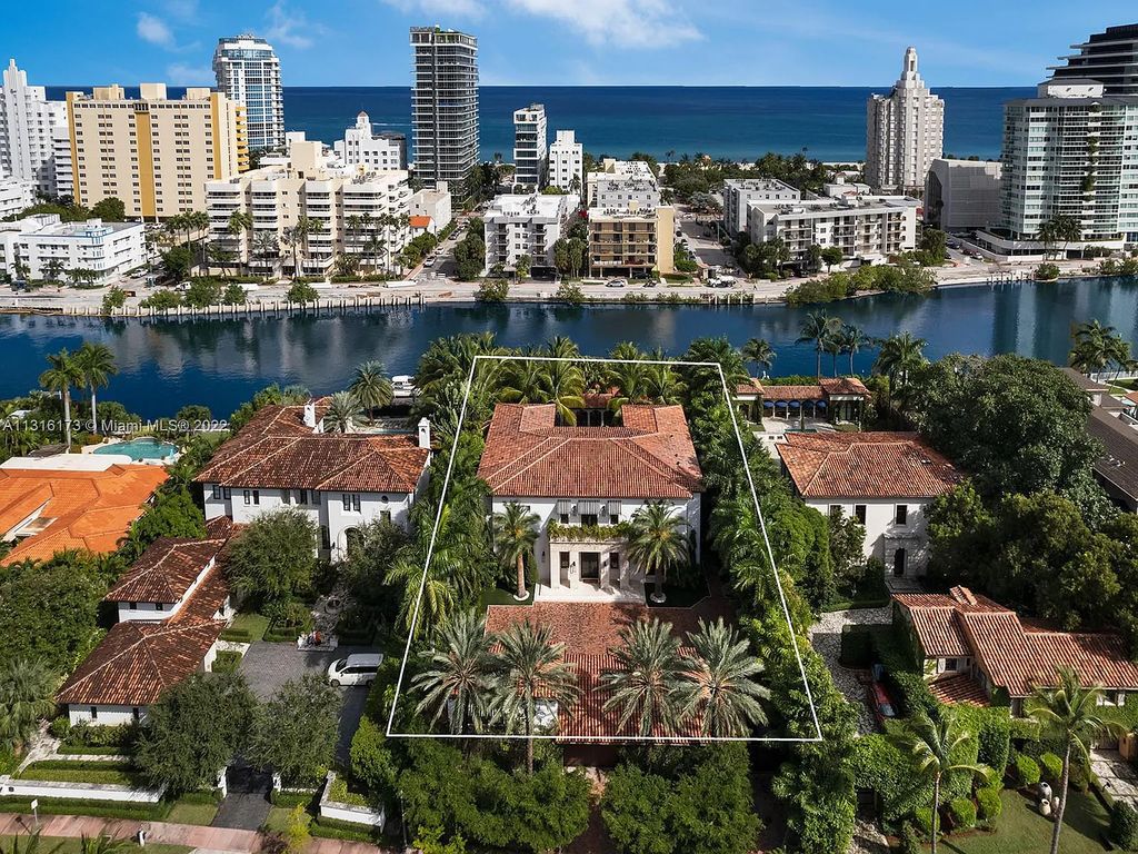 3541 Flamingo Drive, Miami Beach, Florida,  is an elegant home with travertine flooring, oak walls, and stones. This newly built structure was designed as a modern redux with an unprecedented level of luxury.