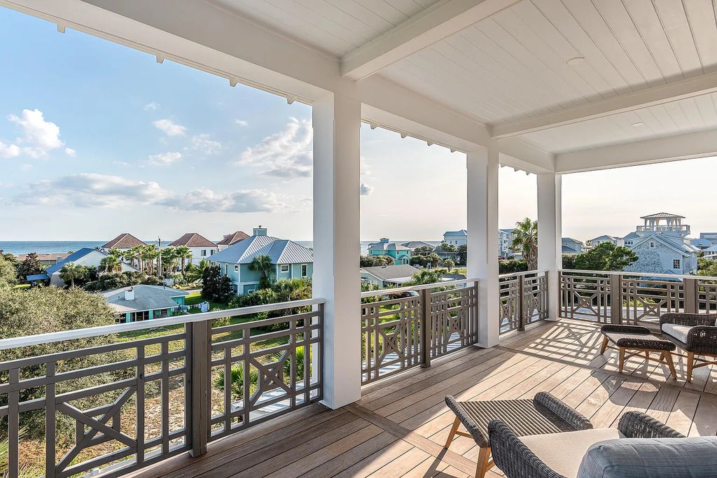 178 Pompano Street, Inlet Beach, Florida is an extraordinary Nantucket inspired home located only 200 yards away from the sandy white beaches of Inlet Beach with vaulted pecky cypress ceilings, leather porcelain floors, and the highest grade finishes.