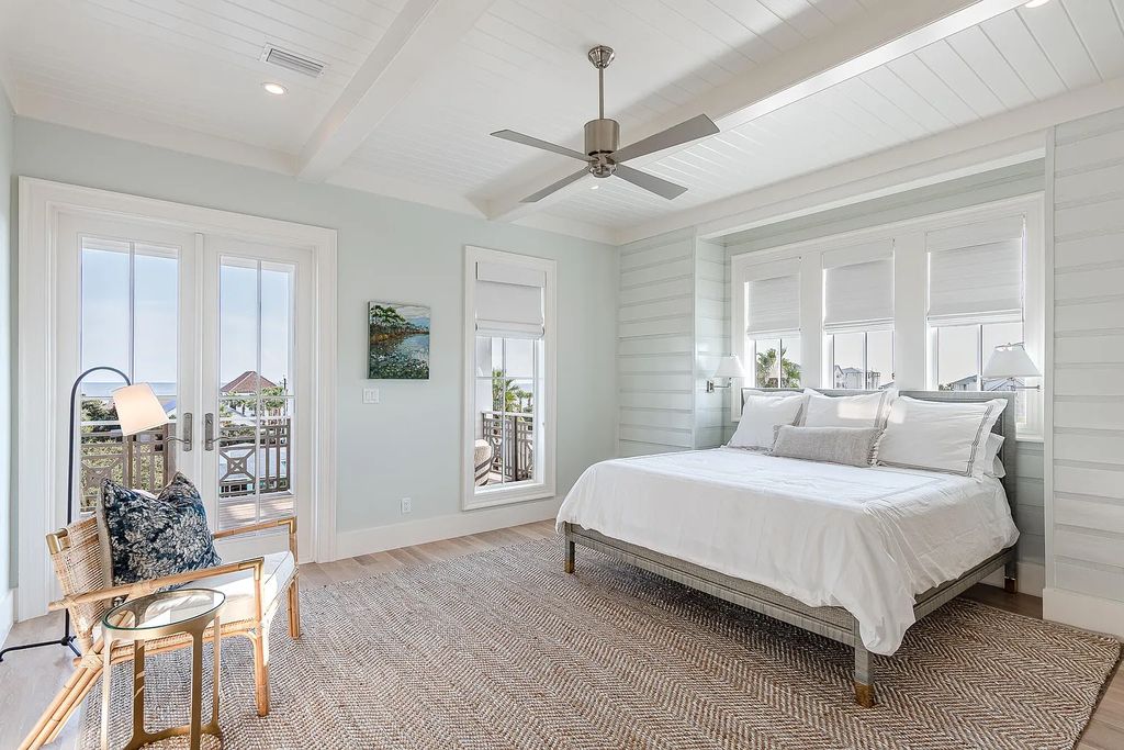 178 Pompano Street, Inlet Beach, Florida is an extraordinary Nantucket inspired home located only 200 yards away from the sandy white beaches of Inlet Beach with vaulted pecky cypress ceilings, leather porcelain floors, and the highest grade finishes.