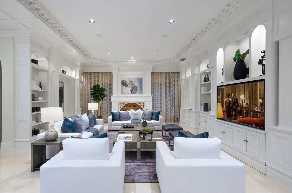 1207 Spanish River Road, Boca Raton, Florida is situated on a beautifully landscaped half-acre lot with breathtaking Intracoastal Waterway sunset views from the loggias and balconies of this magnificent estate. The ultimate Boca Raton, South Florida oasis features unparalleled magnificence, timeless beauty, and provides a unique opportunity to experience a luxury lifestyle at its most refined.