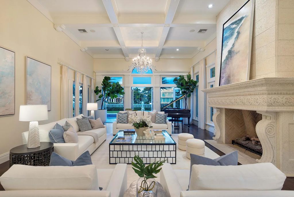 1207 Spanish River Road, Boca Raton, Florida is situated on a beautifully landscaped half-acre lot with breathtaking Intracoastal Waterway sunset views from the loggias and balconies of this magnificent estate. The ultimate Boca Raton, South Florida oasis features unparalleled magnificence, timeless beauty, and provides a unique opportunity to experience a luxury lifestyle at its most refined.