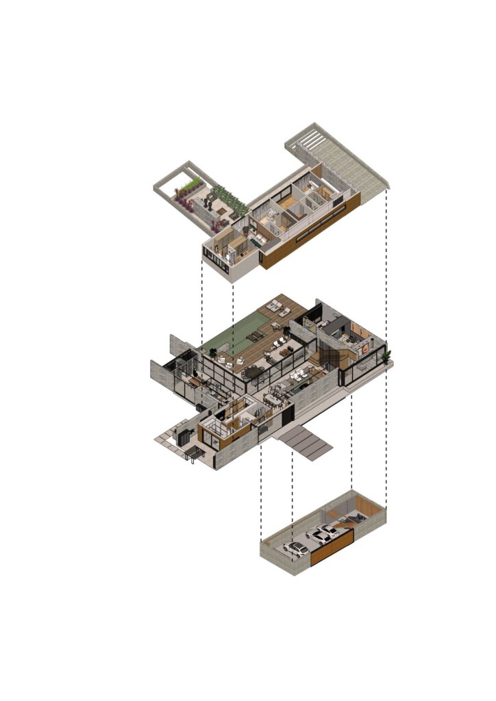 Aspen House U shaped form with nature connection by Studiocolnaghi 21
