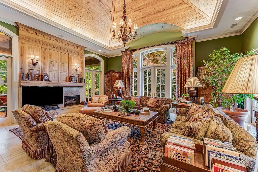 The Home in Nashville provides extensive landscaping throughout the property with dogwoods, hydrangeas and a meandering creek, now available for sale. This home located at 1310 Chickering Rd, Nashville, Tennessee
