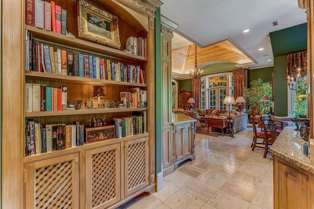 The Home in Nashville provides extensive landscaping throughout the property with dogwoods, hydrangeas and a meandering creek, now available for sale. This home located at 1310 Chickering Rd, Nashville, Tennessee