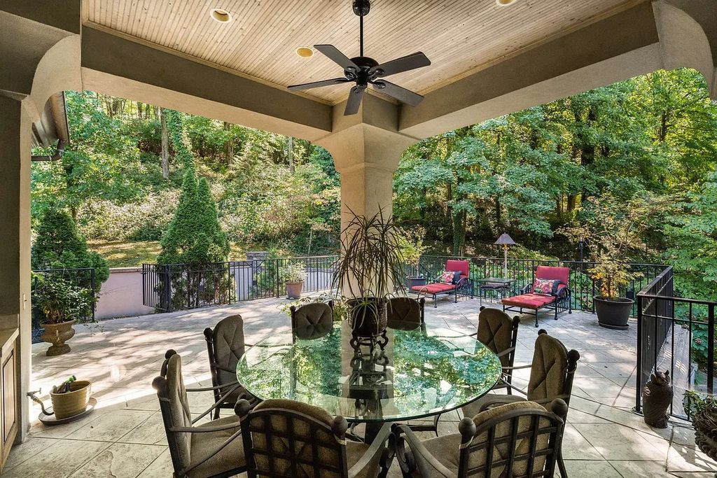 The Home in Nashville provides extensive landscaping throughout the property with dogwoods, hydrangeas and a meandering creek, now available for sale. This home located at 1310 Chickering Rd, Nashville, Tennessee